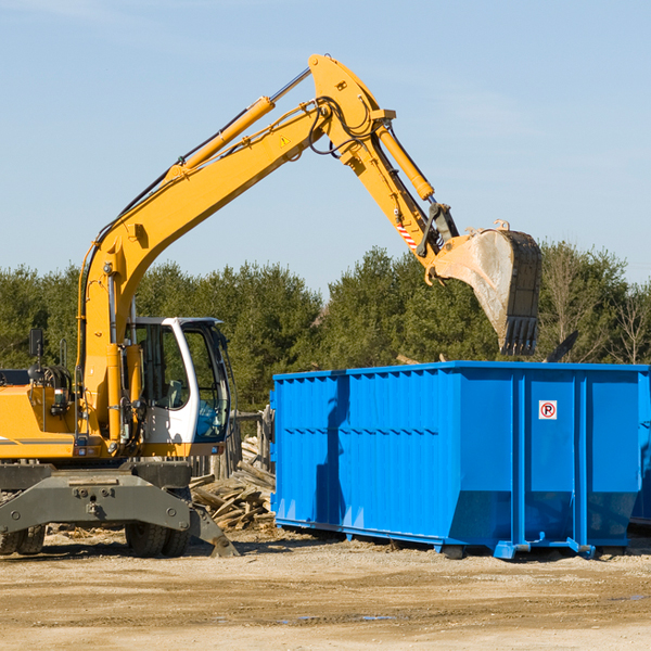 are there any restrictions on where a residential dumpster can be placed in Johnson County